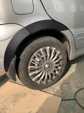 1 059 р. Накладки арок переднего и заднего бамперов Автостайл Daewoo Matiz M150 рестайлинг (2000-2016) (Текстурная поврехность)  с доставкой в г. Майкоп. Увеличить фотографию 9