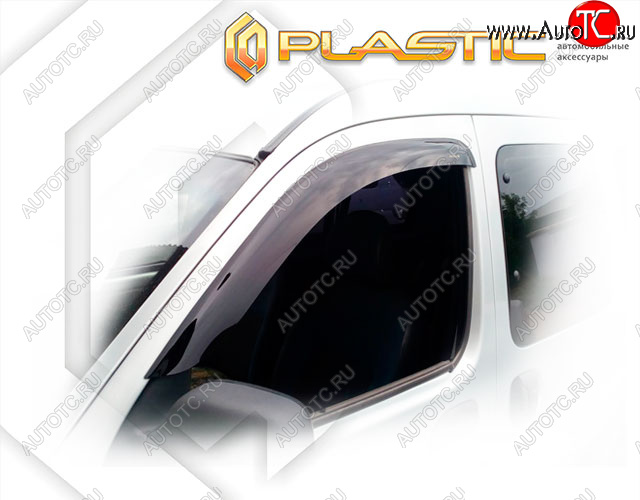 1 839 р. Ветровики дверей CA-Plastic  Renault Kangoo  KC (2003-2007) рестайлинг (Classic полупрозрачный, Без хром. молдинга)  с доставкой в г. Майкоп