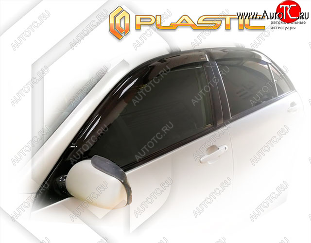 1 999 р. Дефлектора окон CA-Plastic  Toyota Verossa (2001-2004) (Classic полупрозрачный, Без хром. молдинга, Крепление только на скотч)  с доставкой в г. Майкоп