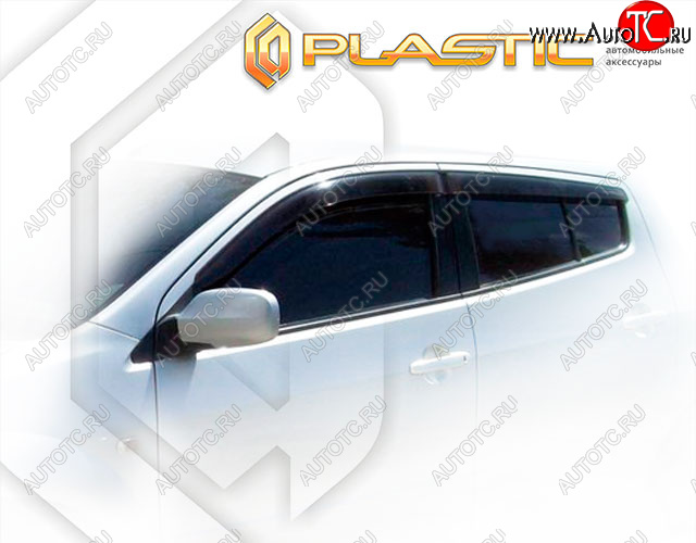 2 079 р. Дефлектора окон CA-Plastic Toyota Will Vs XE120 (2001-2004) (Classic полупрозрачный, Без хром. молдинга)  с доставкой в г. Майкоп