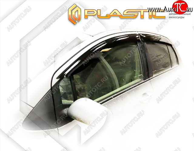 1 999 р. Дефлектора окон CA-Plastic Toyota Vitz XP90 хэтчбэк 5 дв. дорестайлинг (2005-2007) (Classic полупрозрачный, Без хром. молдинга)  с доставкой в г. Майкоп