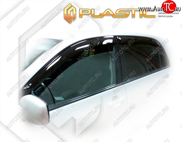1 999 р. Дефлектора окон CA-Plastic  Toyota Corolla Runx  E120 (2004-2007) хэтчбэк 5 дв. 2-ой рестайлинг (Classic полупрозрачный, Без хром. молдинга, Крепление только на скотч)  с доставкой в г. Майкоп
