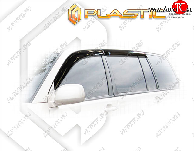 2 079 р. Дефлектора окон CA-Plastic Toyota Kluger XU20 рестайлинг (2003-2007) (Classic полупрозрачный, Без хром. молдинга, Крепление только на скотч)  с доставкой в г. Майкоп