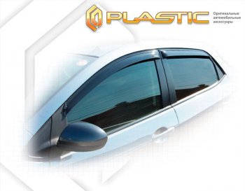 2 699 р. Ветровики дверей Classic полупрозрачный CA Plastic на Mazda Demio  2007-2014  с доставкой в г. Майкоп. Увеличить фотографию 1