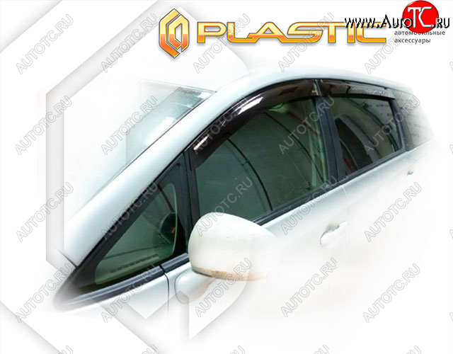 2 079 р. Дефлектора окон CA-Plastic  Toyota Wish  XE20 (2009-2017) дорестайлинг, рестайлинг (Classic полупрозрачный, Без хром. молдинга)  с доставкой в г. Майкоп
