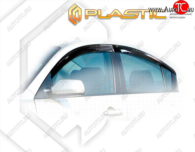 2 799 р. Ветровики дверей Classic полупрозрачный CA Plastic на Mazda Axela седан  2009-2013  с доставкой в г. Майкоп