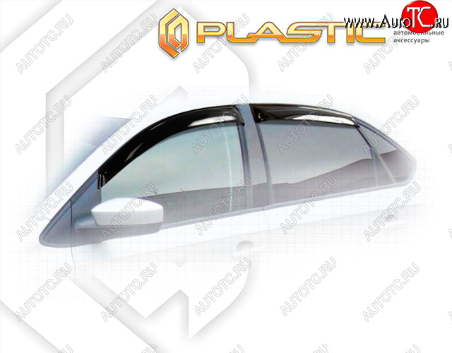 1 899 р. Дефлектора окон CA-Plastic Volkswagen Polo 5 хэтчбек рестайлинг (2015-2020) (Classic полупрозрачный)  с доставкой в г. Майкоп
