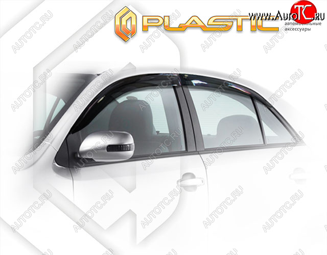 2 079 р. Дефлектора окон CA-Plastic  Zotye Z300 (2012-2018) (Classic полупрозрачный, Без хром. молдинга, Крепление только на скотч)  с доставкой в г. Майкоп