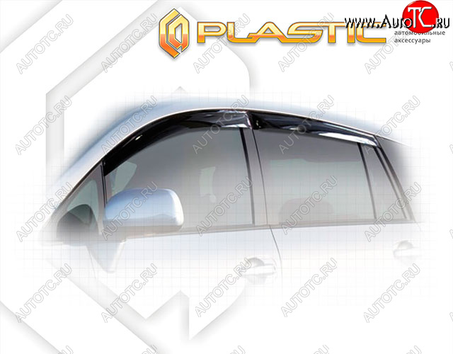 1 999 р. Дефлектора окон CA-Plastic  Toyota Verso  R20 (2013-2018) рестайлинг (Classic полупрозрачный, Без хром. молдинга, Крепление только на скотч)  с доставкой в г. Майкоп