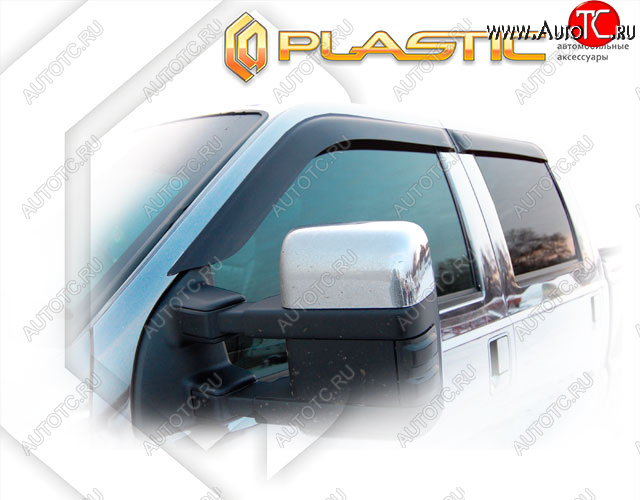 2 159 р. Ветровики дверей CA-Plastic Ford F350 P473 PickUp CrewCab (2010-2016) (Classic полупрозрачный, Без хром. молдинга) с доставкой в г. Майкоп Увеличить фотографию 1 2 159 р. Ветровики дверей CA-Plastic Ford F350 P473 PickUp CrewCab (2010-2016) (Classic полупрозрачный, Без хром. молдинга) с доставкой в г. Майкоп