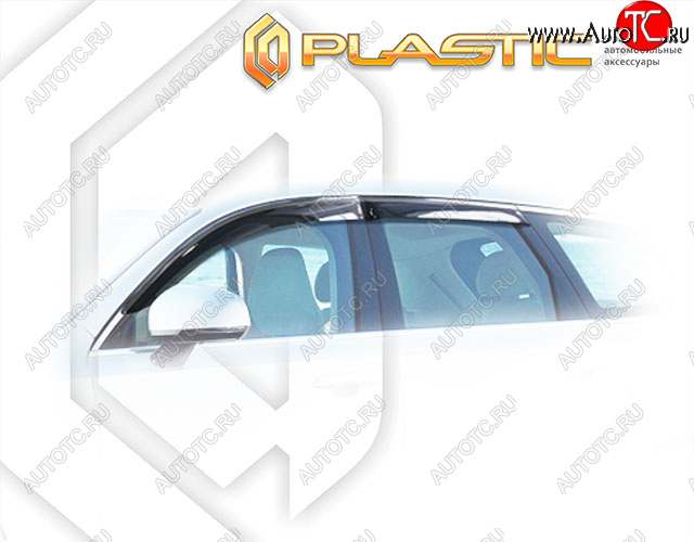 1 999 р. Дефлектора окон CA-Plastic  Volvo V90 (2016-2025) дорестайлинг, рестайлинг (Classic полупрозрачный, Без хром. молдинга)  с доставкой в г. Майкоп