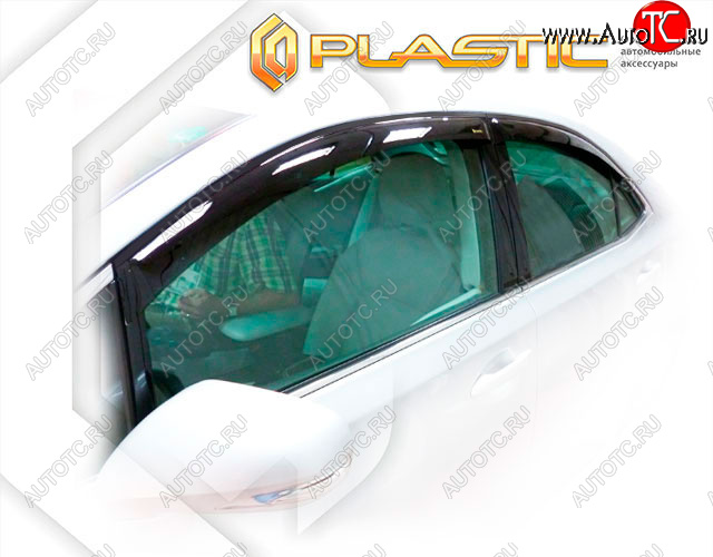 1 999 р. Дефлектора окон CA-Plastic  Toyota Sai (2009-2013) дорестайлинг (Classic полупрозрачный, Без хром. молдинга)  с доставкой в г. Майкоп