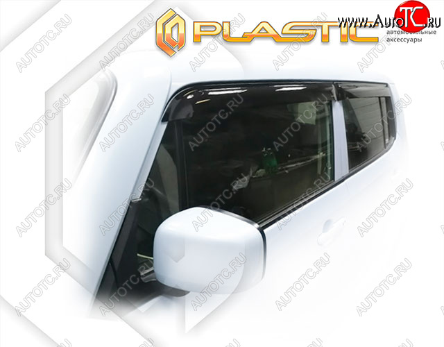1 899 р. Ветровики дверей CA-Plastic  Nissan Moco  3 (2011-2016) G33 (Classic полупрозрачный, Без хром. молдинга)  с доставкой в г. Майкоп