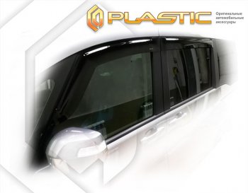 2 199 р. Дефлектора окон CA-Plastic Honda StepWagon 5 RP1,RP2, RP3, RP4, RP5  минивэн рестайлинг (2017-2022) (серия Classic полупрозрачный)  с доставкой в г. Майкоп. Увеличить фотографию 2