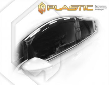 1 999 р. Дефлектора окон CA-Plastic Nissan Leaf 2 (ZE1) (2017-2025) (серия Classic полупрозрачный)  с доставкой в г. Майкоп. Увеличить фотографию 2