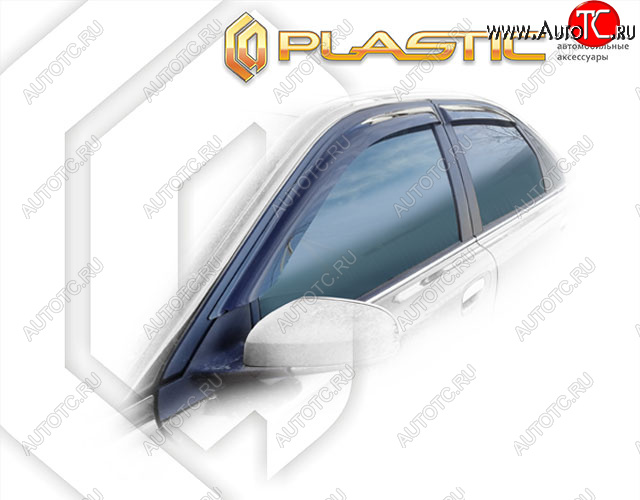1 999 р. Дефлектора окон CA-Plastic  Volvo S80  TS седан (1998-2006) дорестайлинг, рестайлинг (Classic полупрозрачный, Без хром. молдинга)  с доставкой в г. Майкоп