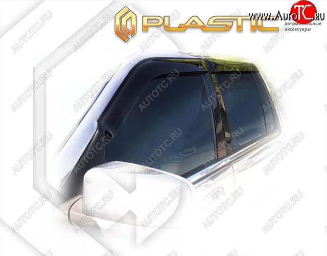 1 999 р. Ветровики дверей CA-Plastic Lincoln Navigator 2 (2003-2006) (Classic полупрозрачный, Без хром. молдинга)  с доставкой в г. Майкоп
