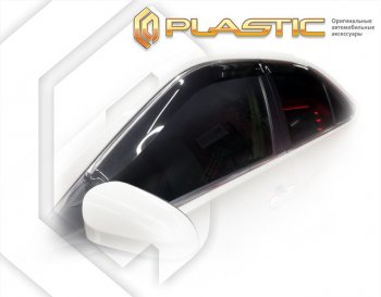 1 999 р. Дефлектора окон (Американская версия) CA-Plastic Toyota Camry XV55 1-ый рестайлинг (2014-2017) (серия Classic полупрозрачный, Без хром. молдинга)  с доставкой в г. Майкоп. Увеличить фотографию 2