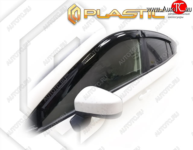 2 079 р. Дефлектора окон CA-Plastic  Subaru Impreza  GT (2019-2025) хэтчбэк рестайлинг (Classic полупрозрачный, Без хром. молдинга)  с доставкой в г. Майкоп
