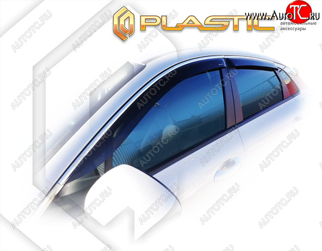 2 099 р. Ветровики дверей CA-Plastic KIA K5 DL (2019-2022) (Classic полупрозрачный, Без хром. молдинга)  с доставкой в г. Майкоп