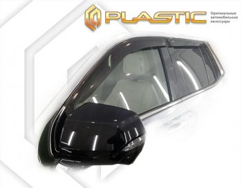 2 199 р. Дефлектора окон CA-Plastic Cadillac Escalade GMT 1XX   (2020-2022) (серия Classic полупрозрачный, Без хром. молдинга)  с доставкой в г. Майкоп. Увеличить фотографию 2