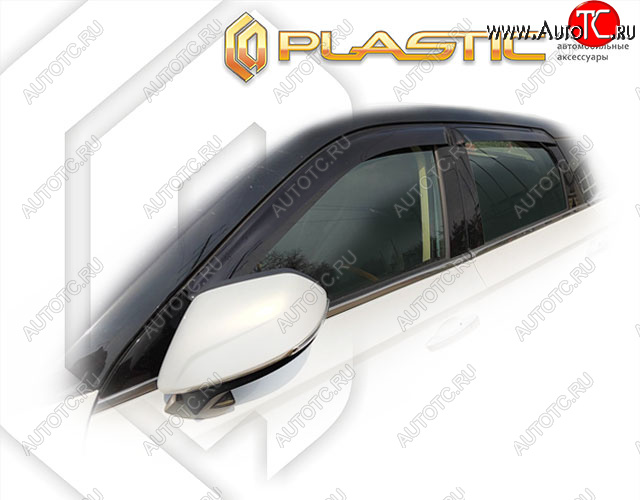 1 999 р. Ветровики дверей CA-Plastic FAW Bestune T77 дорестайлинг (2018-2022) (Classic полупрозрачный)  с доставкой в г. Майкоп