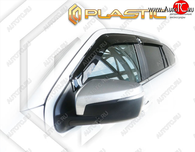 2 199 р. Ветровики дверей CA-Plastic Isuzu mu-X TF (2021-2023) (Classic полупрозрачный, Без хром. молдинга)  с доставкой в г. Майкоп