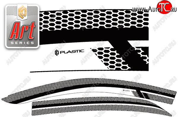 2 299 р. Ветровики дверей CA-Plastic  Toyota Allion  T260 (2007-2016) седан дорестайлинг, седан 1-ый рестайлинг (Серия Art черная, без хром. молдинга, крепление скотч)  с доставкой в г. Майкоп