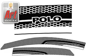 Ветровики дверей CA-Plastic Volkswagen Polo  5 (2009-2015) седан дорестайлинг