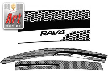 Ветровики дверей CA-Plsastic Toyota RAV4  XA40 (2012-2015) 5 дв. дорестайлинг