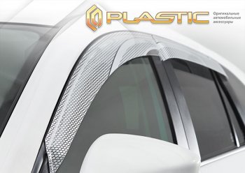 Ветровики дверей CA-Plastic Toyota Urban Cruiser (2008-2016) 5 дв. (Серия Art серебро)