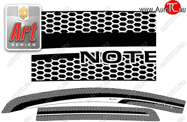 2 159 р. Ветровики дверей CA-Plastic Nissan Note 2 (2012-2020) E12 дорестайлинг, E12 рестайлинг (Серия Art серебро, без хром. молдинга) с доставкой в г. Майкоп Увеличить фотографию 1 2 159 р. Ветровики дверей CA-Plastic Nissan Note 2 (2012-2020) E12 дорестайлинг, E12 рестайлинг (Серия Art серебро, без хром. молдинга) с доставкой в г. Майкоп