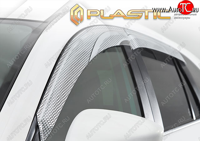 2 199 р. Ветровики дверей CA-Plastic  Geely Atlas Pro  NL3 (2019-2025) (Серия Art серебро)  с доставкой в г. Майкоп