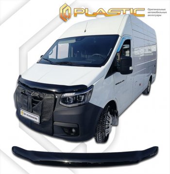 Дефлектор капота (exclusive) CA-Plastic ГАЗ ГАЗель NN ( 220,  129,220,200) (2019-2025) автобус, цельнометаллический фургон, шасси