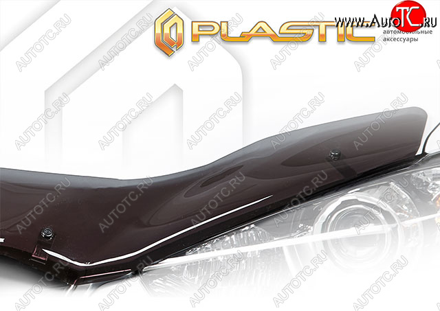 3 399 р. Дефлектор капота (exclusive) CA-Plastic Suzuki Jimny JB23/JB43 1-ый рестайлинг (2002-2012) (Classic полупрозрачный, Без надписи)  с доставкой в г. Майкоп