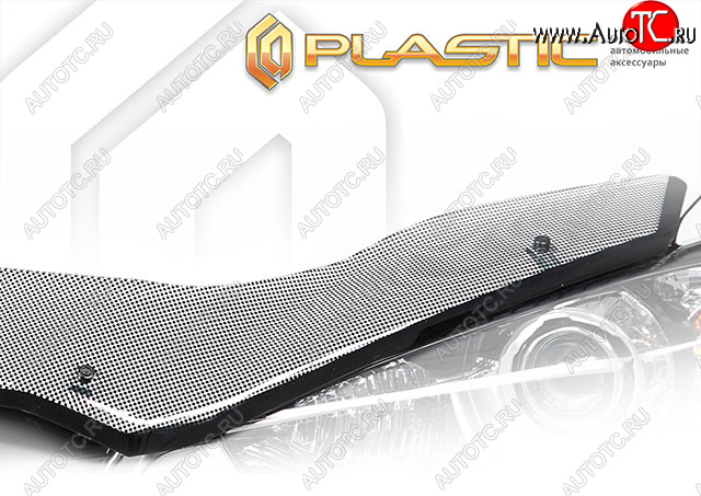 2 479 р. Дефлектор капота CA-Plastic Exclusive Hyundai Avante (2006-2010) (Шелкография чёрная)  с доставкой в г. Майкоп