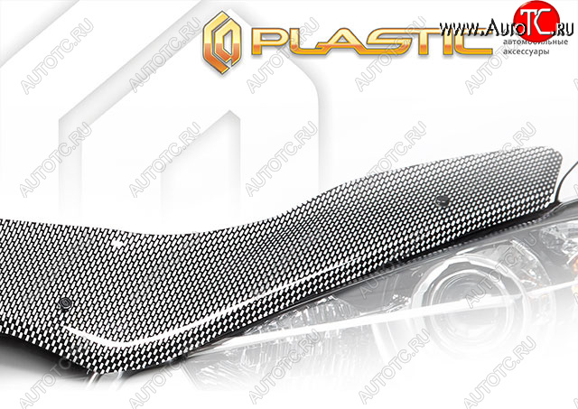 3 599 р. Дефлектор капота CA-Plastic Exclusive Lexus NX200 Z10 дорестайлинг (2014-2017) (Шелкография карбон серебро)  с доставкой в г. Майкоп