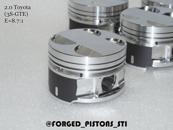 18 399 р. Поршни (Toyota 2,0 3S-GTE (V=4.1) под кольца 1,2/1,5/4,0) СТИ Toyota Celica T180 (1989-1993) (диаметр поршня: 86.00 мм)  с доставкой в г. Майкоп. Увеличить фотографию 2