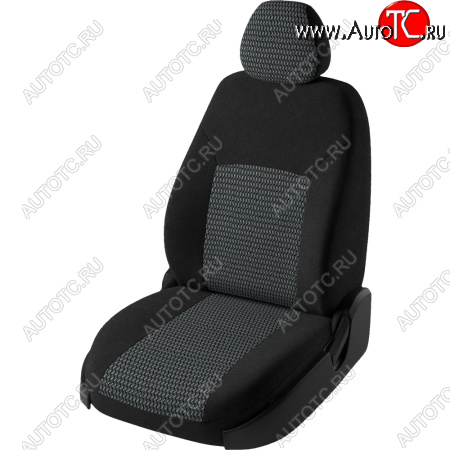 5 999 р. Чехлы сидений Lord Autofashion Дублин (комплектация Комфорт Клаб, жаккард, 60/40, раздельная задняя спинка и сиденье, 2Г-образных подголовника)  Лада Гранта FL ( 2191,  2194,  2192) (2018-2025) лифтбэк рестайлинг, универсал рестайлинг, хэтчбек рестайлинг (Чёрный, зигзаг)  с доставкой в г. Майкоп