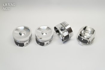 Поршни (VolksWagen 1,8 AGU (CR=9,0) под кольца 1,2/1,5/2,0) СТИ Audi A3 ( 8LA хэтчбэк 5 дв.,  8L1 хэтчбэк 3 дв.) (1996-2003), Skoda Octavia ( Tour A4 1U2,  Tour A4 1U5) (2000-2010), Volkswagen Bora (1998-2005), Volkswagen Golf  4 (1997-2003) (диаметр поршня 82.5 мм)