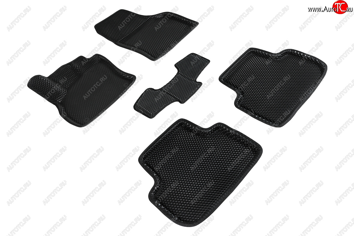 5 699 р. Коврики в салон EVA (3D, ромб, чёрные) Seintex Audi Q3 F3 (2018-2022)  с доставкой в г. Майкоп