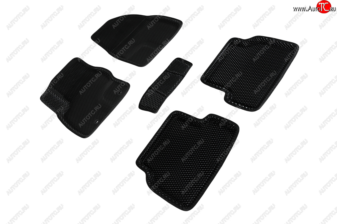 5 699 р. Коврики в салон EVA (3D, ромб, чёрные) Seintex  BMW X5  F15 (2013-2018)  с доставкой в г. Майкоп