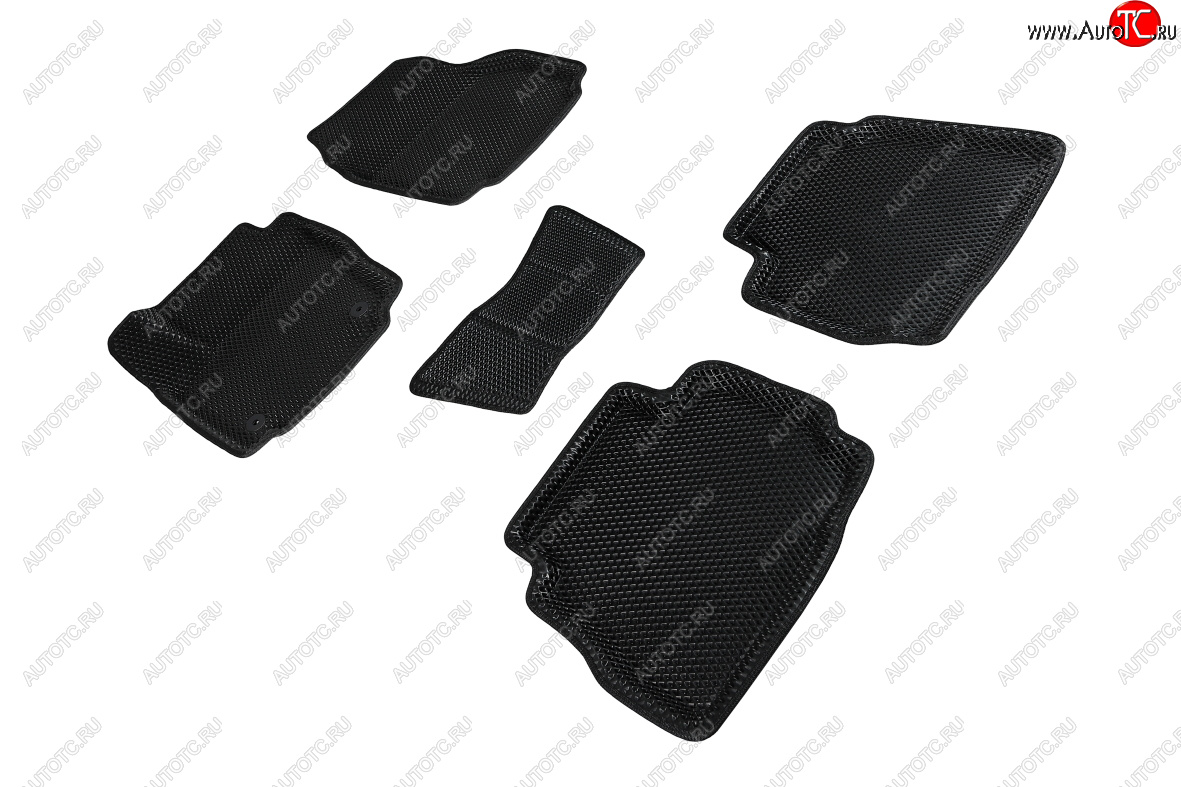 4 799 р. Коврики в салон EVA (3D, ромб, чёрные) Seintex Ford Mondeo Mk4,DG рестайлинг, универсал (2010-2014)  с доставкой в г. Майкоп
