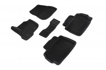 Коврики в салон EVA (3D, ромб, чёрные) Seintex Ford Mondeo MK5 CD391 дорестайлинг универсал (2014-2018)