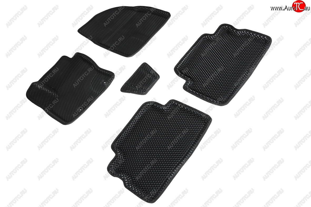 4 999 р. Коврики в салон EVA (3D, ромб, чёрные) Seintex Ford Kuga 1 (2008-2013)  с доставкой в г. Майкоп