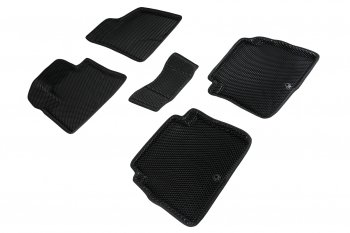 Коврики в салон EVA (3D, ромб, чёрные) Seintex Hyundai Santa Fe  CM (2006-2009) дорестайлинг