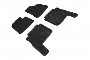 Коврики в салон EVA (3D, ромб, чёрные) Seintex Hyundai Santa Fe  CM (2009-2012) рестайлинг