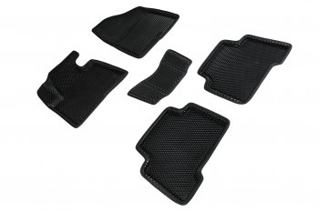 Коврики в салон EVA (3D, ромб, чёрные) Seintex Hyundai Santa Fe  DM (2012-2019) дорестайлинг, рестайлинг