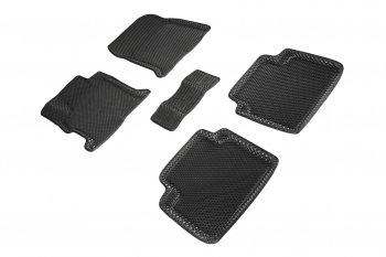 Коврики в салон EVA (3D, ромб, чёрные) Seintex Honda Accord  9 CR (2013-2020) седан дорестайлинг, седан рестайлинг