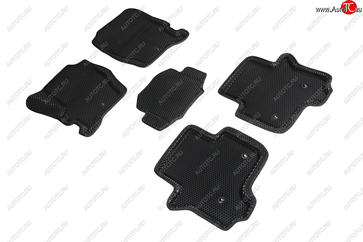 5 999 р. Коврики в салон EVA (3D, ромб, чёрные) Seintex  Land Rover Discovery  3 L319 (2004-2009)  с доставкой в г. Майкоп